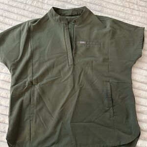 Women’s moss green montex scrub shirt